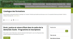 Desktop Screenshot of parole-sans-frontiere.org