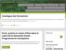 Tablet Screenshot of parole-sans-frontiere.org